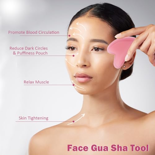 Body Gua Sha Tool for Cellulite Remover Muscle Pain Relief, Lymphatic Drainage Massager for Body Shaping, Muscle Pain Relief Pink - size: Gua Sha Tool-A