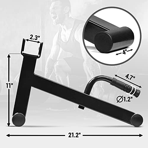 Yes4All Deadlift Jack/Barbell Stand – Holds 600lb Barbell Plates for Deadlift Exercise, Squat Wedge for Squat/Weight Training - color: Black