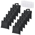 12 Packs Sandbags with 12 PE Bags, Heavy Duty Sand Bags, Sand Bags for Weight with Zipper and Buckle Straps for Support Light Stand, More 2/4/6/8/10/12 Packs Sand Bag to Choose. - size: 12 PCS