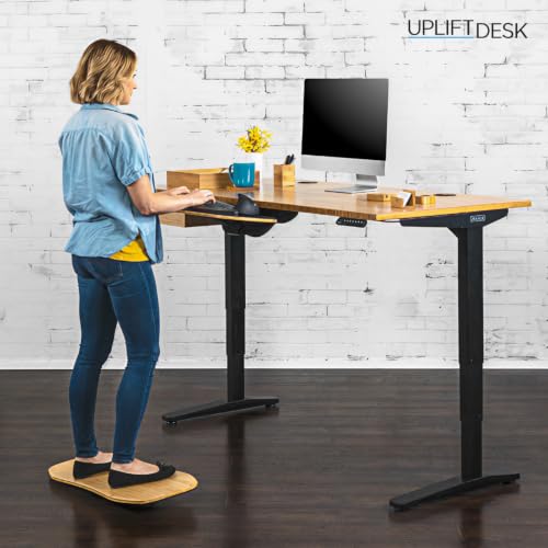 UPLIFT DESK Motion-X Balance Board - 27" Ergonomic Wobble Board for Standing Desks, Anti-Fatigue Support for Core Engagement & Stability - style: Motion-X with Comfort Mat