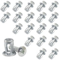 Hollow Wall Anchors, M6x25 (M6 x 1"), 20 Pack | Heavy Duty Cavity Fixing Anchors, Secure Fixings for Thin Walls, Aluminium Cladding Sheet, Steel Pipe/Iron Sheet - size: M6 x 1"