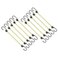 Keeper 13” Vinyl Coated Bungee Cord - UV and Weather-Resistant, 10 Pack (06014-10) - size: 10-Pack, style: 13"