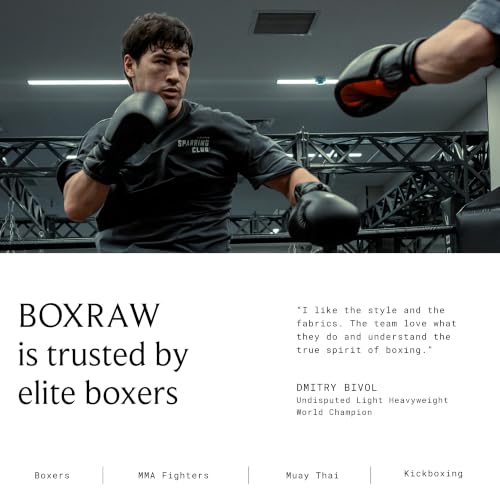 BOXRAW Boxing Hand Wraps - Hand Wraps for Boxing & MMA - Professional Elasticated Bandages with Wrist Support - Quick and Easy Application - Free Carry Case