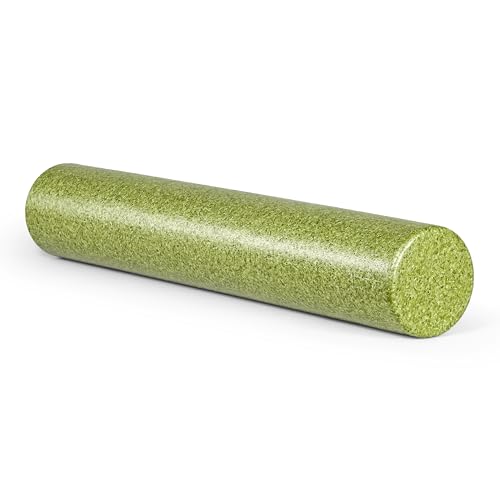 Tone Fitness High Density EPP Foam Exercise Foam Roller for Yoga, Pilates, Stretching, Massage, and Recovery | Multiple Sizes and Colors - color: Green, size: 36 Inch