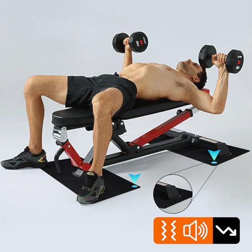Stepwaver 2 Pack Double Non-Slip Workout Mat for Ellipse Leg Exerciser, 23.6" × 11.8" 0.2" Thick Ellipse Machine Mat, Exercise Mats for Under Desk Ellipticals - size: 23.6"L x 11.8"W x 0.2"Th