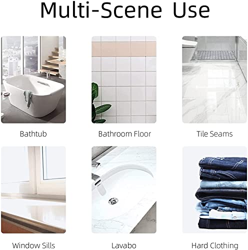2-Pack Scrub Brush for Cleaning with Long Handle,Medium Firm Brush Bathroom Cleaning Supplies and Bathtub Cleaner and Shower Cleaning Brush,Multi-Scene Use for Kitchen or Carpet Brush,White&Blue - color: Blue+white