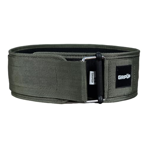 Self-Locking Weight lifting Belt AUTO LOCK 4 Inch Gym Belt Adjustable Buckle For Fitness Powerlifting Bodybuilding Weightlifting Deadlift Olympic Cross Training Back Support Men & Women - color: Green, size: X-Small