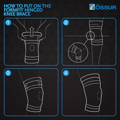 Össur Formfit Hinged Knee Wrap Brace – Adjustable ACL, PCL, MCL & LCL Knee Support with Dual Hinges, Compression & Stability for Meniscus Tears, Sprains, Arthritis, Injury Recovery & Sports – Men & Women (Large) - size: Large, style: Össur Formfit Hinged