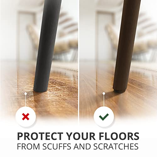 235 pcs Felt Furniture Pads Brown & Black X-Protector! Huge Quantity of Furniture Pads for Hardwood Floors – Your Ideal Wood Floor Protectors for Furniture. Protect Any Type of Hard Floor! - size: 235 PCS Brown & Black, Round & Square