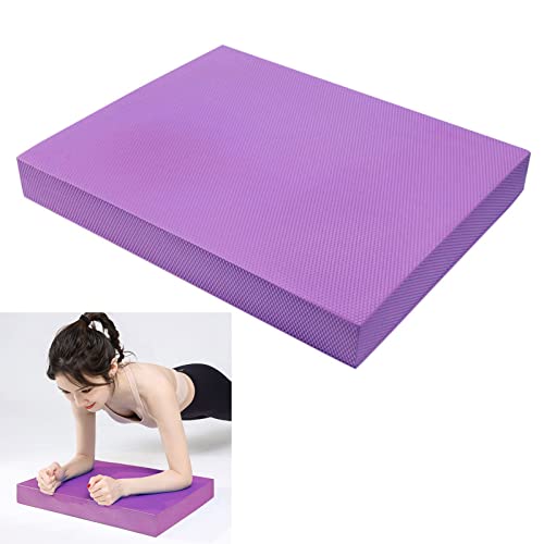 RiToEasysports Fitness Yoga Balance Mat, Balance Training Foam Pad Flat Support Soft Cushion High Exercise Yoga Mat Training Mats for Women Mats - color: Dark Rattan Purple