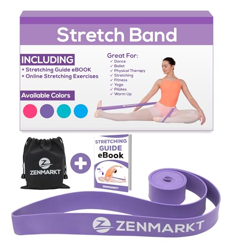 Ballet Stretch Bands for Flexibility, Strength and Dance Training | Ideal for Ballet, Gymnastics, Cheerleading and Pilates, Perfect for Practice, Training and Competitions - color: Purple