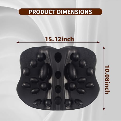 Trigger Point Back Massager, 22 Node Shoulder Blade Release Tool | 22 pressure nodes, curved ergonomic design, adjustable bodyweight pressure, for neck shoulders upper back hips and legs