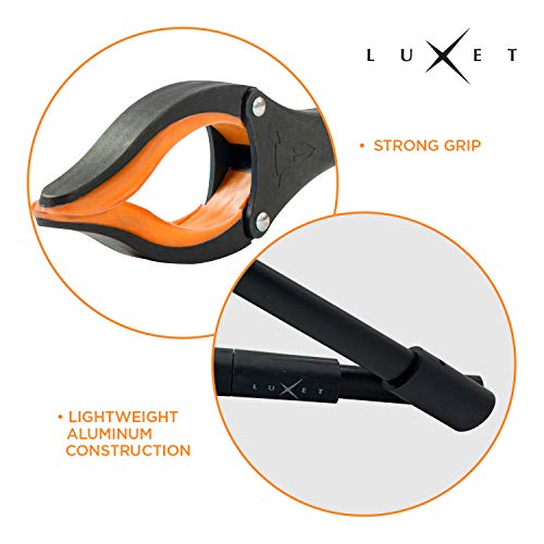 Grabber Reacher Tool 19 Inch Long, Foldable Pick Up Stick - Strong Grip Magnetic Tip - Heavy Duty Trash Picker Claw Reacher Grabber Tool Elderly Wheelchair Mobility Aid (Orange) - color: Orange