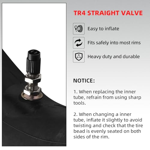 AR-PRO (2-Pack) 3.00/3.50-14 90/100-14 Dirt Bike Inner Tubes with TR4 Straight Valve, Replacement Heavy Duty Inner Tube for 3.50-14, 3.00-14, 80/100-14, 90/100-14 Dirt Pit Bike Tires - size: 3.00/3.50-14 (90/100-14)