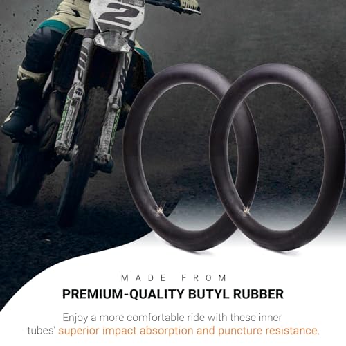 (2-Pack) 2.50/2.75-17”（70/100-17） Motorcycle Inner Tubes - Compatible with Honda, Coolster, TaoTao, 110cc, 125cc, and 140cc, Dirt Bikes, Moped, and Scooters and More - size: 2.50/2.75-17 (70/100-17)