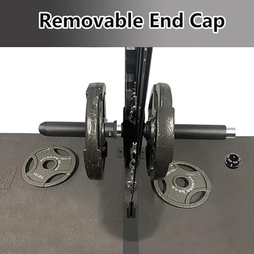 Barbell Adapter Sleeve 1" to 2" Olympic Weight Plate Converter | 8 Inch nylon barbell adapter sleeves 2 pack with lock bolt & clamps for standard bar home gym machines