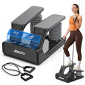 JOROTO Air Stepper Exercise Machine with LED Monitor and Resistance Bands, 300LB Capacity Stair Stepper, 5-Level Adjustable Resistance and Low-Impact Steppers for Exercise at Home