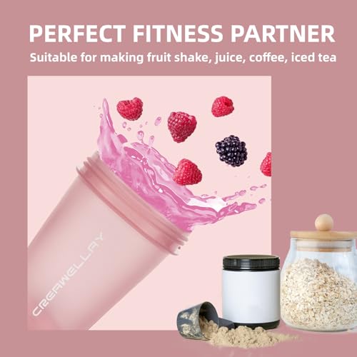 2 Pack Shaker Bottles for Protein Mixes, 17 oz Small Protein Shaker Bottle with Handle, Gym Shaker Cups with Blending Ball for Pre Workout, BPA-Free & Dishwasher Safe (Blue, Pink) - color: Pink,Blue