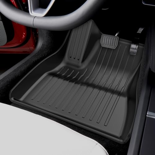 6-PCS All-Weather TPE Floor Mats Compatible with 2024-2026 Model 3 Highland | Flexible, waterproof, stain-proof, anti-slip, easy-clean interior guards - size: Compatible with Model 3 Highland (6-Piece Set)