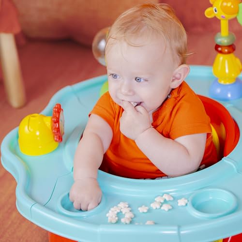 Bright Starts 3-in-1 SuperSeat Playful Paradise, Baby Activity Seat with Toys, Snacking Tray, Booster Seat, BPA Free Tray, Unisex, 6 Months + - color: Playful Paradise