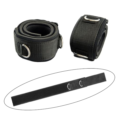 LOOEEL 2Pcs Fitness Thigh Straps Soft Neoprene Padded Fitness Leg Exercise Attachment Adjustable Thigh Resistance Belt for Machines Gym Workout Speed Exercise Taekwondo Football Running
