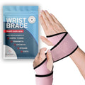 Dr. Arthritis Essentials Wrist Brace for Carpal Tunnel, Arthritis & Tendonitis Pain Relief – Adjustable Wrist Support for Night & Day, Wrist Splint for Sprains, Injury Recovery & Weak Wrists, Left or Right Hand, 2 Pack - size: Pink - 2 Pack