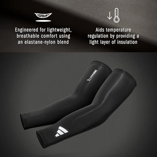 adidas Climacool Compression Arm Sleeves - color: Black, size: Adult Small/Medium