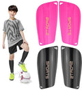 2 Pair Soccer Shin Guards Kids Youth, Shin Pads for 3-15 Years Old Boys and Girls Football Games EVA Cushion Protection Reduce Shocks and Injuries Lightweight Equipment - color: Black and Rose Red, size: Small