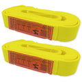1-Ply Lifting Sling Straps 2”x 20ft - 3100lbs Vertical Capacity Heavy Duty Flat Eye Lift Sling, for Rigging Moving Towing Hoisting -2Pack - Kodiak Straps - color: 2 PACK, size: 2inch x 20ft