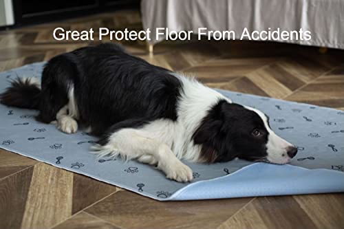Peepeego 2Pack Pee Pads 36"x72"+Free Dog Comb, Waterproof Rugs Washable, Non Slip - size: 2Pack 36x72