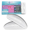 GMS Optical Adhesive Silicone Nose Pads for Glasses |1.3mm Ultra-Thin, 18mm Large | Non Slip Glasses Grips for, Sunglasses and Eyewear w/Super Sticky Backing, Eyeglass Accessories (5 Pairs, Clear) - color: Clear - 5 Pair