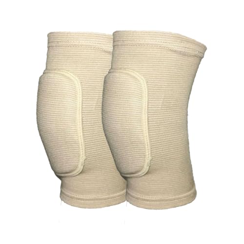 Anti slip sponge, soft and breathable men's, women's, girls', and children's Skin tone knee pads suitable for sports scenes such as volleyball, football, dance, yoga, wrestling, running, cycling, etc (skin tone, Small) - color: skin tone, size: Small