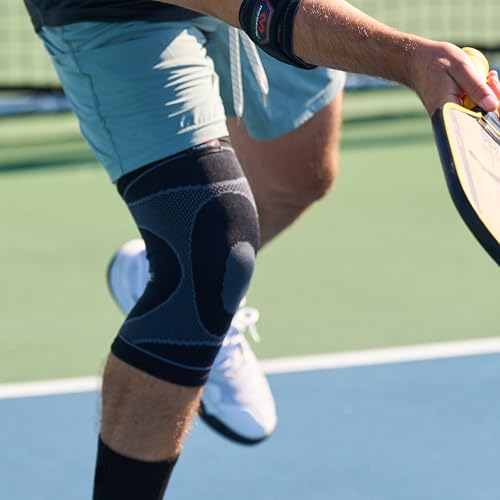 McDavid Gel Knee Brace Sleeve. Elastic Compression Sleeve for Pain, Recovery, Injury. Increases Blood Flow and Stability of the Patella. Left or Right Leg. Arthritis, Bursitis, Tendonitis etc. - size: X-Large