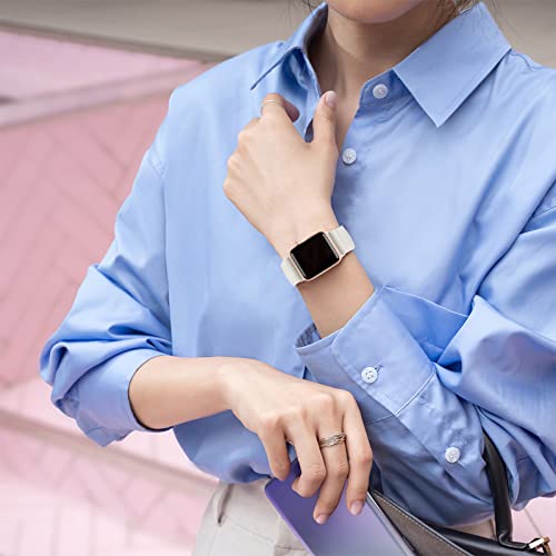 Stretchy Nylon Loop Bands Compatible with Apple Watch 38mm 40mm 41mm 42mm 44mm 45mm 49mm Adjustable Soft Elastics Strap Compatible with Apple Watch SE Ultra iWatch Series 8/7/6/5/4/3/2/1 - color: 1-Starlight, size: 42mm(Series 3)/44mm/45mm/46mm/49mm