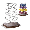 Marcy Strength Training Dumbbell Rack, Wire Frame Minimalist Dumbbell Storage - color: Brown - 4 Tier