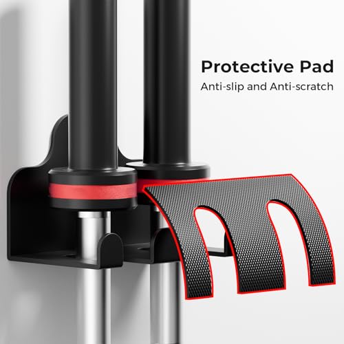 XZHXFX Barbell Wall Holder,Single Barbell wall Mount Hanger,Garage Gym Bar Wall Rack,Vertical Olympic Hanger wall Mount Rack,Space Saving Gym Accessory,Holds Under 33mm Bar Size(Black) - color: Black 2 hooks