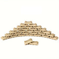 50 Pieces Military Building Blocks Sandbag, Bunker, Obstacle Sandbag Building Accessories, Tactical Equipment Assembling Scene Building Toys, Compatible with Lego Parts and Pieces(Tan) - color: Tan