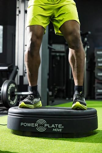 Power Plate Move Vibration Plate Machine - Professional Whole Body Vibration Platform for Home Gym, Weight Loss & Recovery - Compact Design with PrecisionWave Technology, 6 Modes & 300lb Capacity - style: Black MOVE