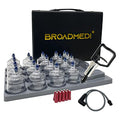 Premium Cupping Therapy 19 Cups Set, Including Pump Handle, Extension Tube, Massage Sticks, Made in Korea - size: 19 Cups