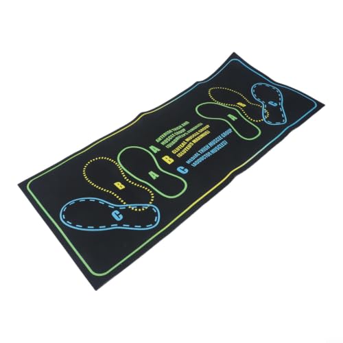 Non-Slip Pilates Training Mat with 2-Inch Cushion for Squats Lunges Yoga and Home Gym Workouts - size: D