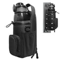 JACZZO Magnetic Gym Bag, Magnetic Water Bottle Holder & Small Gym Bag, Gym Gifts for Women and Men (Black, <40 OZ) - color: Black, size: M