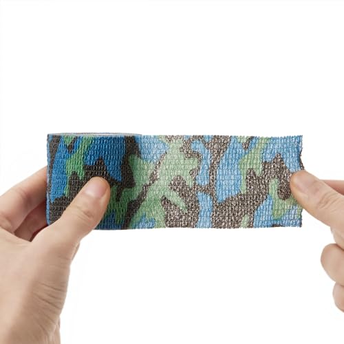 Sensi Wrap Grip Cover Sports Self Bandage Rolls 2-inch x 5-Yards 24pcs (Navy Seals) - color: Navy Seals