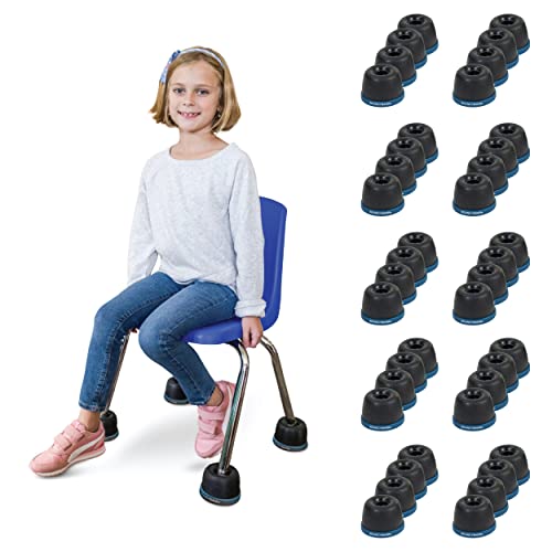 Bouncyband Wiggle Wobble Chair Feet, 10-Pack – Transform a Standard School Chair into a Wobble Chair – Chair Feet for Classroom Help Improve Concentration and Calm Children Aged 3+ - size: 10 Pack