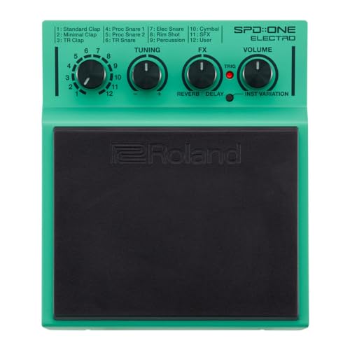Roland SPD-1E Percussion Electronic Drum Pad, Electro, Green - style: Electro