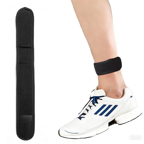 Adjustable Hook and Loop Ankle Band Compatible with Garmin Venu 3S/Venu 2S/Venu Sq 2/Vivoactive 4S/Lily 2/Lily 2 Active/Forerunner 255S/Forerunner 265S, Black - size: Small