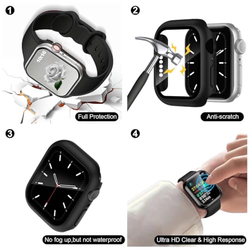 16 Pack Band Compatible with Apple Watch Bands 40mm 41mm 42mm 44mm 45mm 46mm for Women Men, Screen Protector Case Band&Organizer for iWatch Series 11 10 9 8 7 6 5 4 SE（Please select the correct size） - size: 40mm