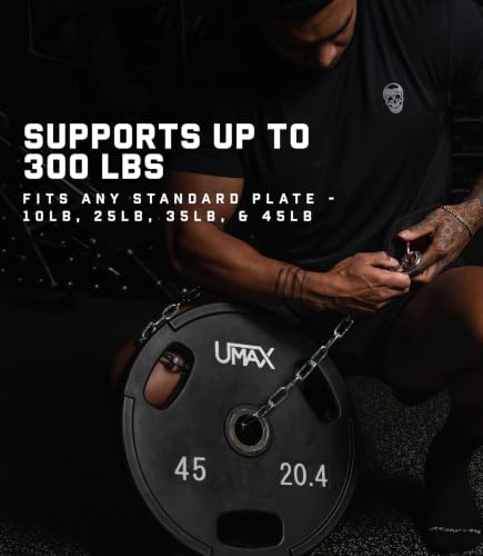 Gymreapers Dip Belt With Chain For Weightlifting, Pull Ups, Dips - Heavy Duty Steel Chain For Added Weight Training - color: Black