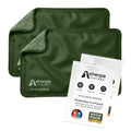 Medium Flexible Gel Ice Packs for Injuries Reusable - Soft Hot and Cold Packs for Injuries for Ankle, Arm, Foot, Leg, Back Pain Relief - 8" x 12" - 2PK - Green - size: Medium (2 pack), style: Green