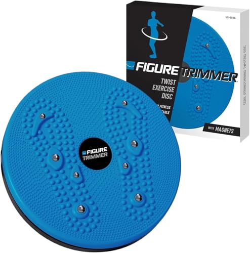 Figure Trimmer Ab Twister Board for Exercise Waist Twisting Disc Acupressure Nodes - color: Blue