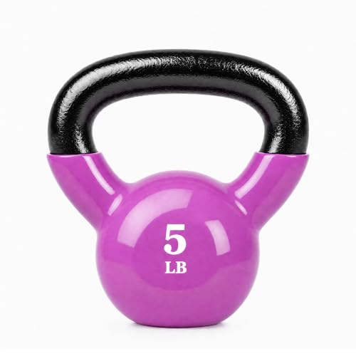 Elevon Cast Iron Kettlebell Weights for Home Gym, Heavy Duty Strength Training, Workout Equipment for HIIT, Functional Fitness